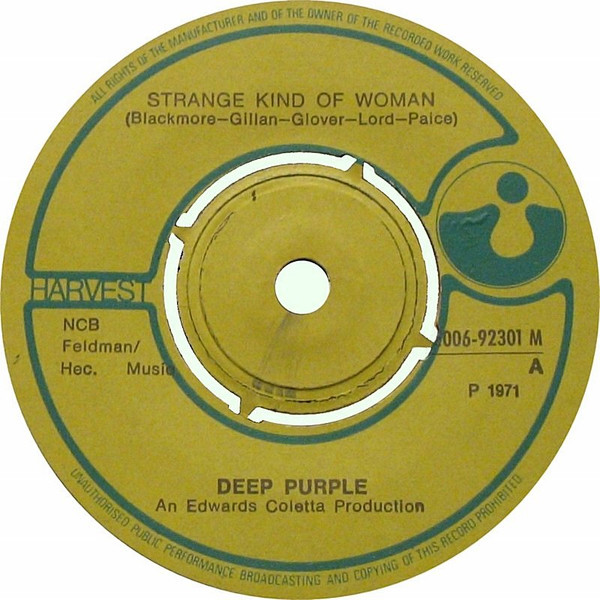 Deep Purple - Strange Kind Of Woman | Releases | Discogs