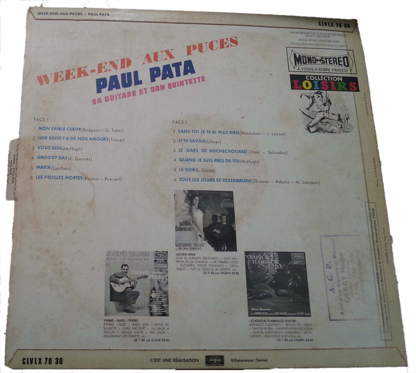 descargar álbum Paul Pata Et Son Quintette - Week End Aux Puces