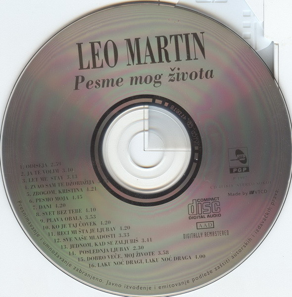 baixar álbum Leo Martin - Pesme Mog Života