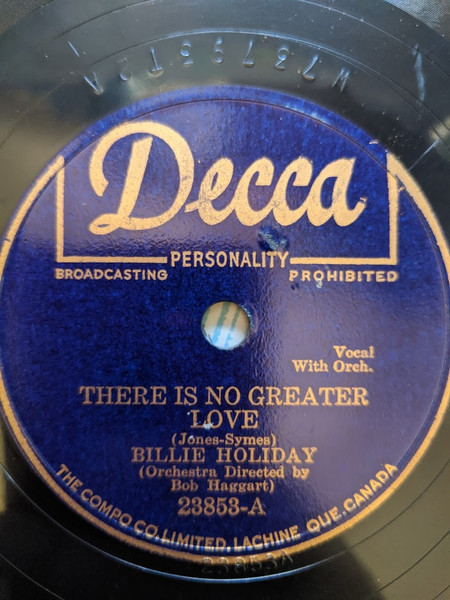 Billie Holiday – There Is No Greater Love / Solitude (1947