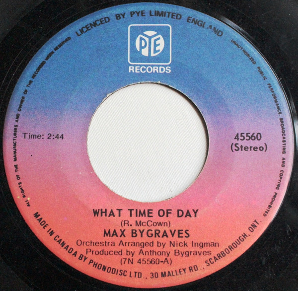 ladda ner album Max Bygraves - What Time Of Day