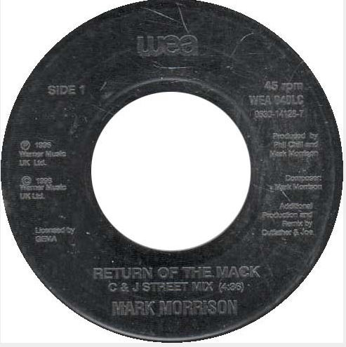 Creep aktivt Vil have Mark Morrison – Return Of The Mack (1996, Vinyl) - Discogs