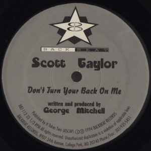 Don't Turn Your Back On Me (Vinyl, 12