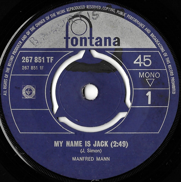 Manfred Mann – My Name Is Jack (Vinyl) - Discogs