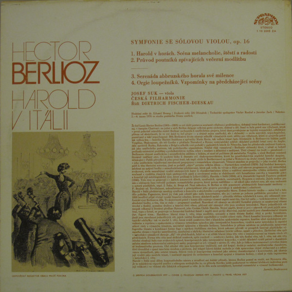 Album herunterladen Hector Berlioz Josef Suk, Česká Filharmonie, Dietrich FischerDieskau - Harold V Itálii