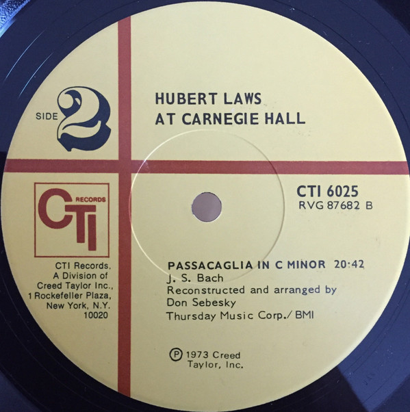 descargar álbum Hubert Laws - Carnegie Hall