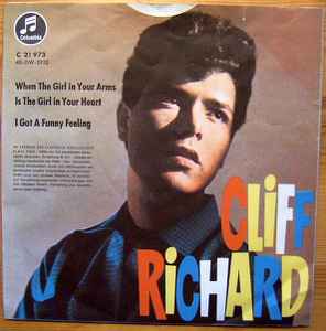 Cliff Richard – When The Girl In Your Arms Is The Girl In Your Heart / Got  A Funny Feeling (1962, Vinyl) - Discogs