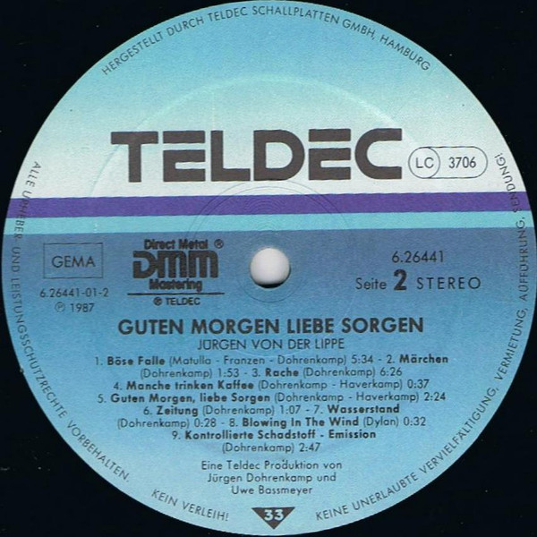 télécharger l'album Jürgen Von Der Lippe - Guten Morgen Liebe Sorgen