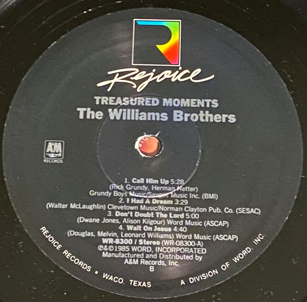 baixar álbum The Williams Brothers - Treasured Moments