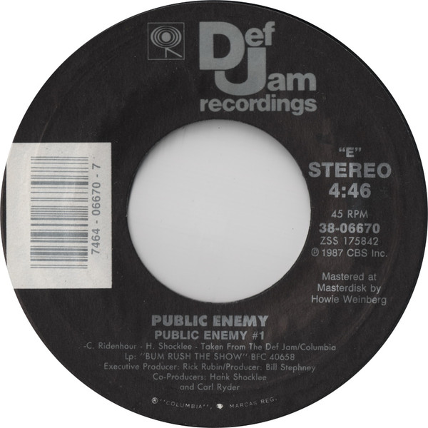 Public Enemy #1 / Timebomb レアミスプレス ４５-