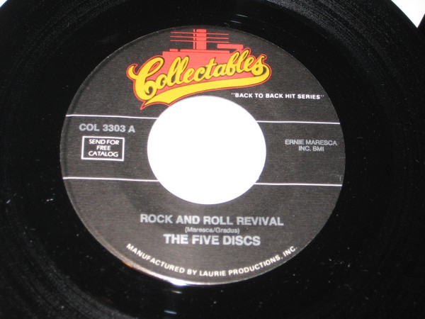 Album herunterladen The Five Discs, The Tokens - Rock And Roll Revival Please Write