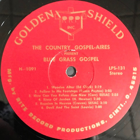 last ned album The Country GospelAires - Bluegrass Gospel