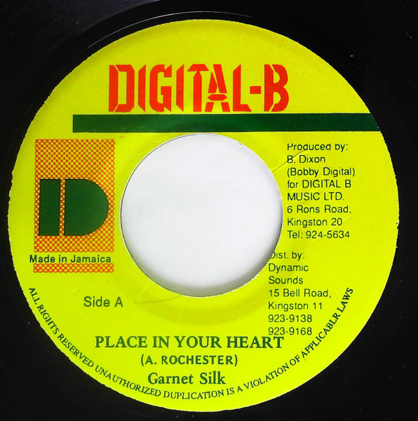 Garnett Silk – Place In Your Heart (1992, Vinyl) - Discogs