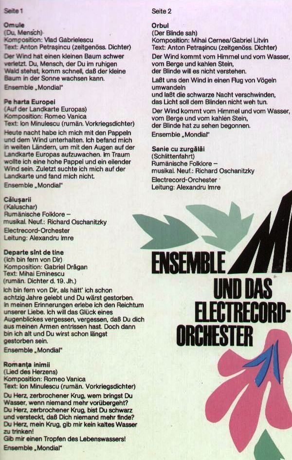 lataa albumi Mondial Und Das ElectrecordOrchester - Mondial Und Das Electrecord Orchester