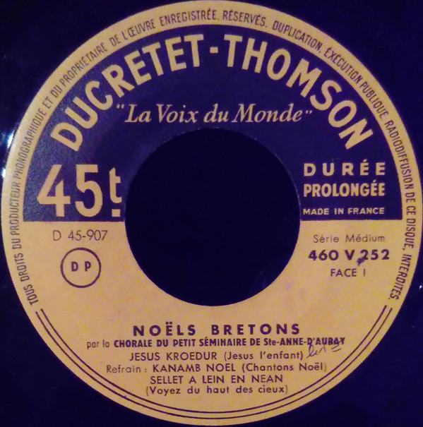 descargar álbum Chorale Du Petit Séminaire De SainteAnne D'Auray - Noëls Bretons