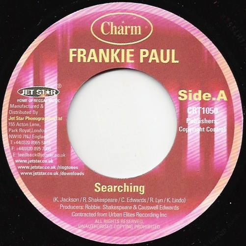 lataa albumi Frankie Paul - Searching