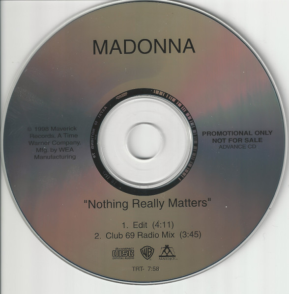Madonna – Nothing Really Matters (1999, CD1, CD) - Discogs