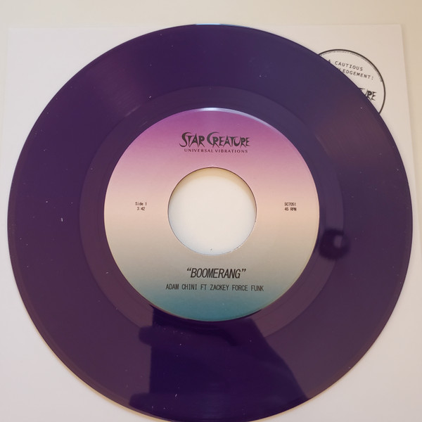 Adam Chini Ft Zackey Force Funk – Boomerang (2022, Purple, Vinyl