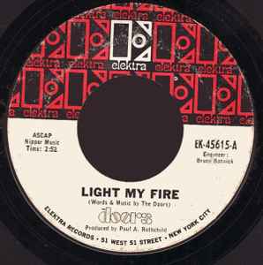 The Doors - Light My Fire album cover