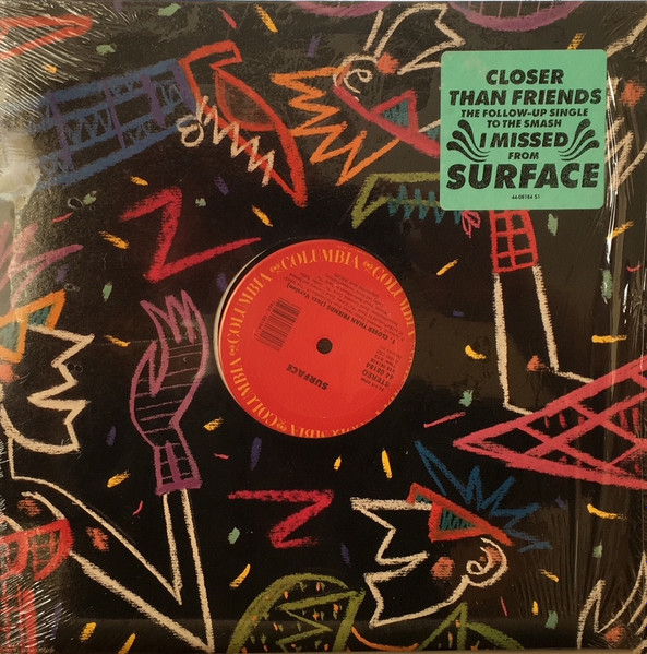 Surface – Closer Than Friends (1988, Vinyl) - Discogs