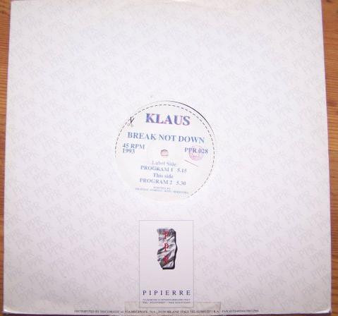 lataa albumi Klaus - Break Not Down