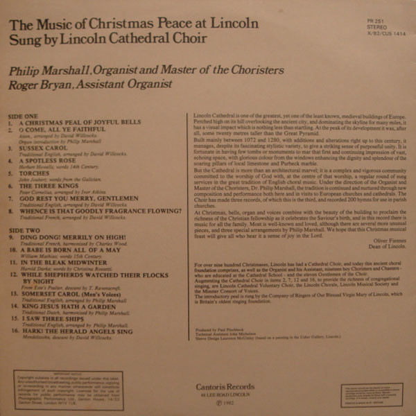 lataa albumi Lincoln Cathedral Choir - Christmas Peace At Lincoln