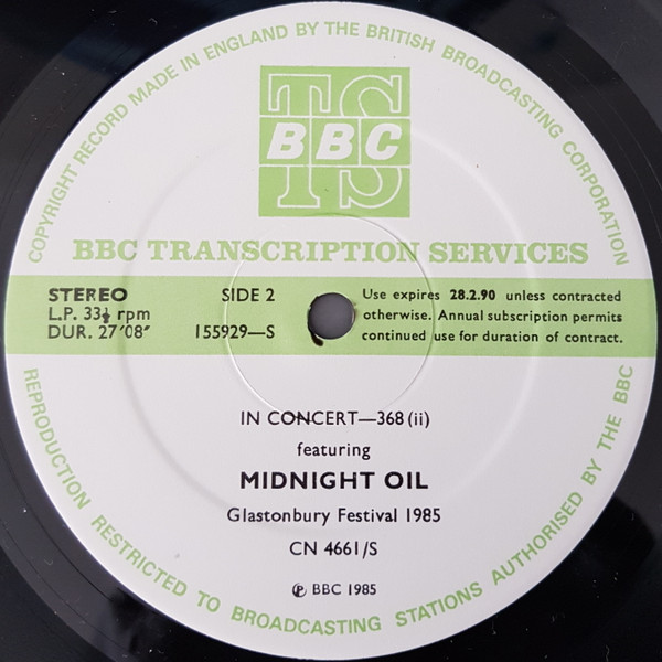 télécharger l'album Midnight Oil - In Concert 368