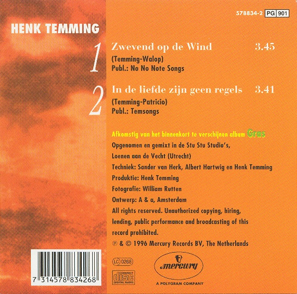 lataa albumi Henk Temming - Zwevend Op De Wind