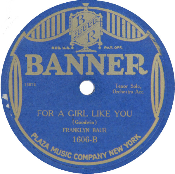 last ned album Franklyn Baur - Remember For A Girl Like You