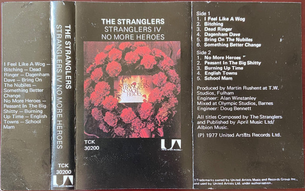 The Stranglers – No More Heroes (1977, Vinyl) - Discogs