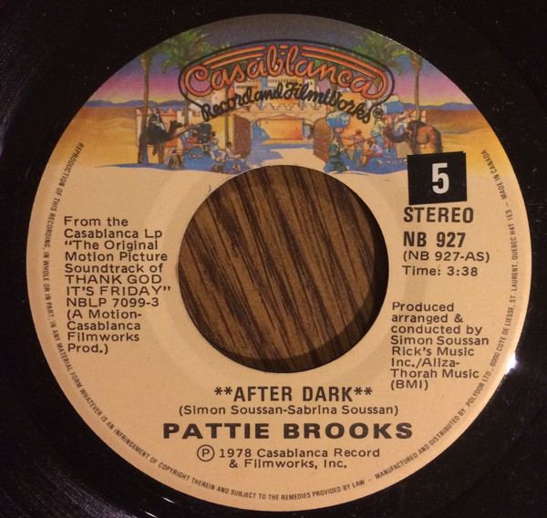 Pattie Brooks – After Dark (1978, Vinyl) - Discogs