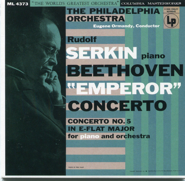 lataa albumi Beethoven, Rudolf Serkin, The Philadelphia Orchestra , Conductor Eugene Ormandy - Emperor Concerto Concerto No 5 In E Flat Major For Piano And Orchestra