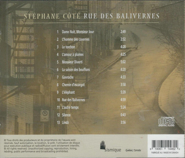 ladda ner album Stéphane Côté - Rue Des Balivernes