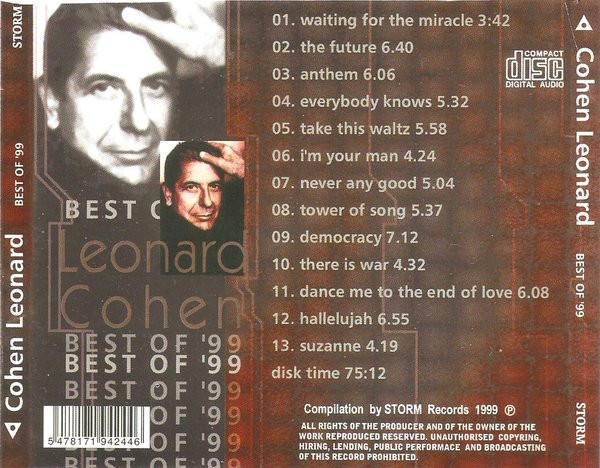 lataa albumi Leonard Cohen - Best Of 99