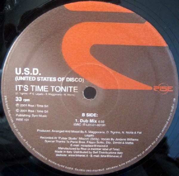 lataa albumi USD United States Of Disco - Its Time Tonite