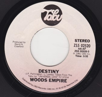 Woods Empire – Destiny (1981, Vinyl) - Discogs