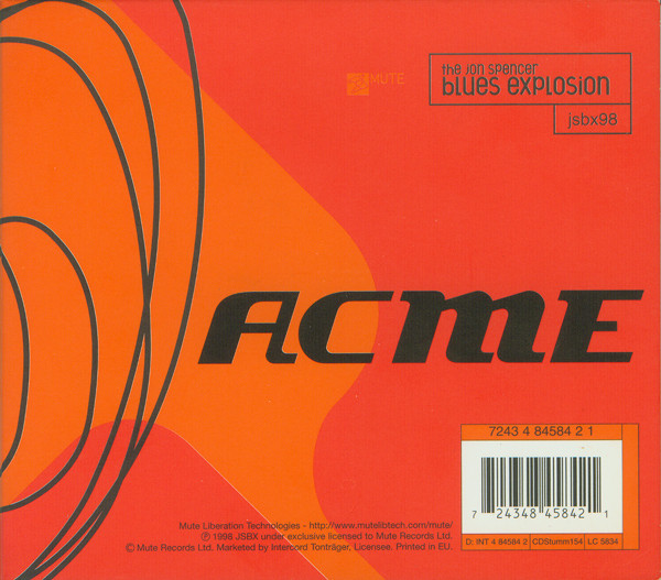 The Jon Spencer Blues Explosion – Acme (1998, Vinyl) - Discogs