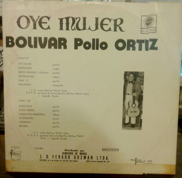 baixar álbum Bolivar Pollo Ortiz - Oye Mujer