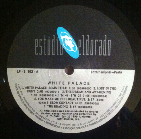 télécharger l'album George Fenton - White Palace Original Motion Picture Soundtrack Loucos De Paixão