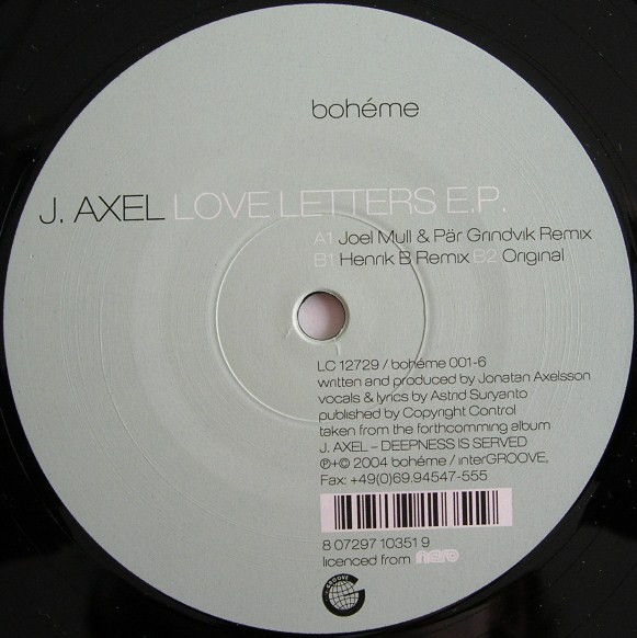 baixar álbum JAxel - Love Letters EP