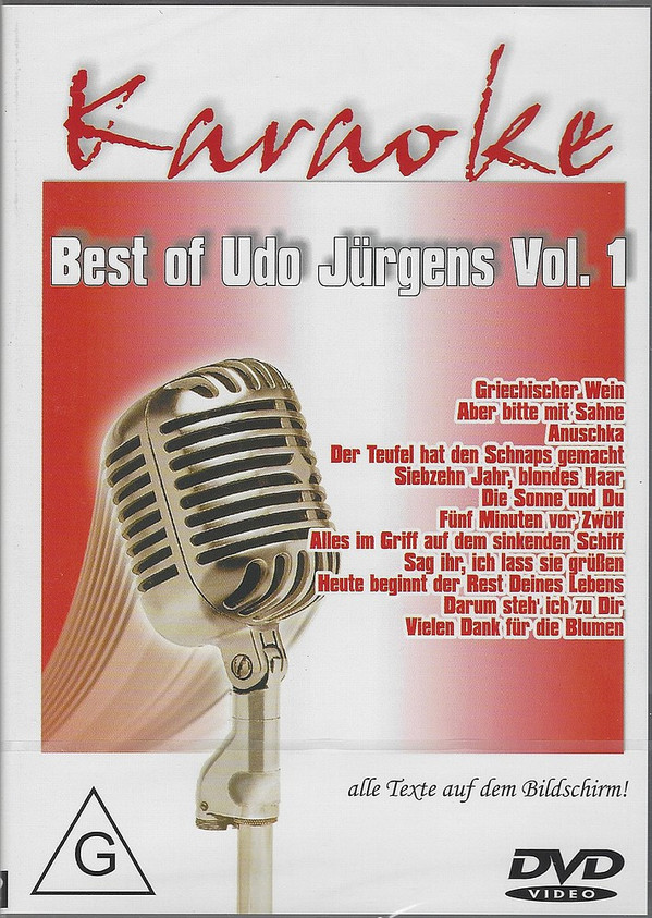 Album herunterladen Unknown Artist - Karaoke Best Of Udo Jürgens Vol 1