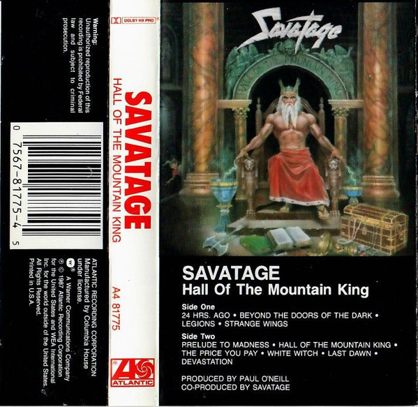 Savatage – Hall Of The Mountain King (1992, CD) - Discogs