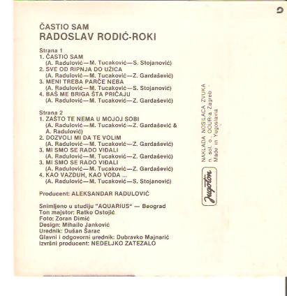 descargar álbum Radoslav Rodić Roki - Častio Sam