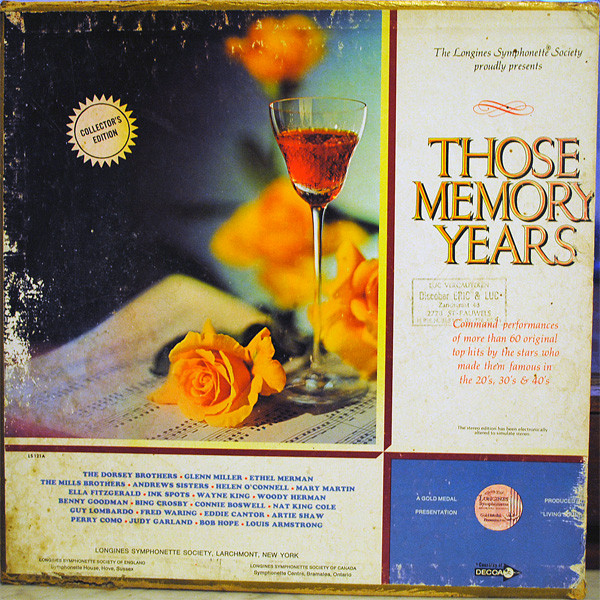 Those Memory Years 1974 Vinyl Discogs