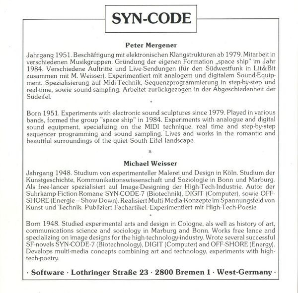 télécharger l'album Software - Syn Code