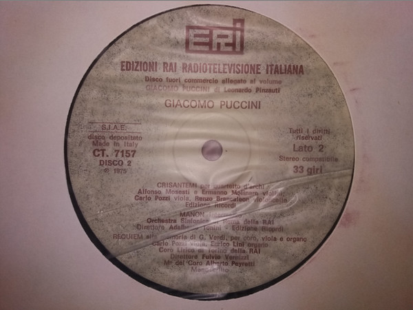 lataa albumi Giacomo Puccini - Le Villi Tre Minuetti Inno A Diana E L Uccellino Crisantemi Manon Requiem