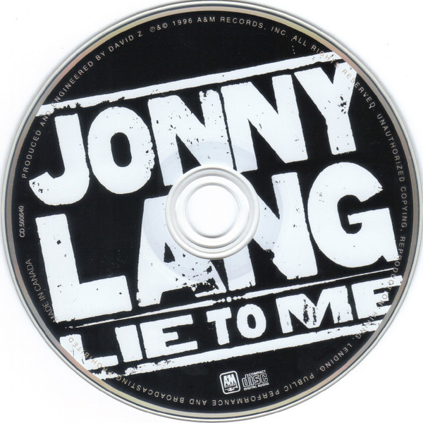 Jonny Lang - Lie To Me | A&M Records (CD 500640) - 2