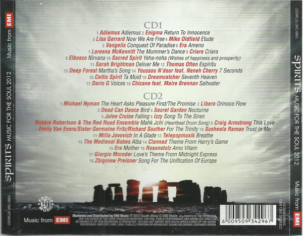 Album herunterladen Various - Spirits Music For The Soul 2012