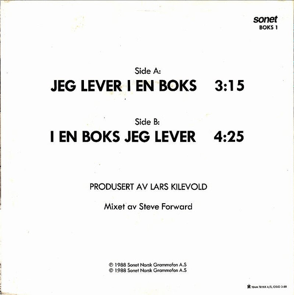 télécharger l'album Mannen I Boksen - Jeg Lever I En Boks