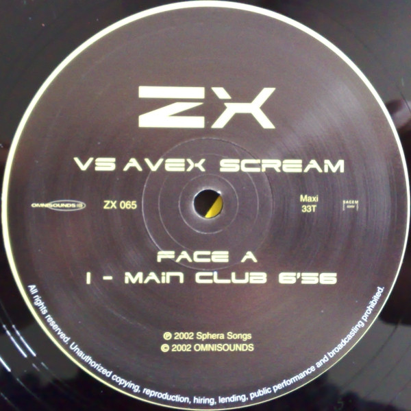 ZX – Scream (Remixes) (2002, Vinyl) - Discogs